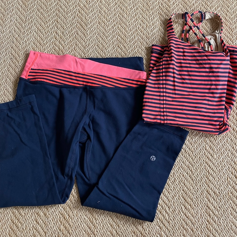 Lululemon legging & tank set. Both size 6